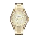 Fossil Women's Watch, Riley Quartz Stainless Steel Multifunction Watch for Women