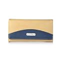 Fostelo Women's Faux Leather Two Fold Wallet (Beige) (Medium)