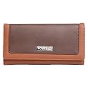 Fostelo Women's Faux Leather Three Fold Wallet (Brown) (Medium)