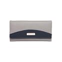Fostelo Women's Faux Leather Two Fold Wallet (Grey) (Medium)