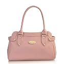 Fostelo Women's Vegan Leather Lopez Handbags Shoulder Hobo Bag Ladies Purse (Light Pink) (Large)