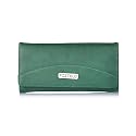 Fostelo Women's Faux Leather Two Fold Wallet (Green) (Medium)