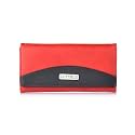 Fostelo Women's Faux Leather Two Fold Wallet (Red) (Medium)