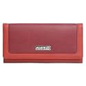 Fostelo Women's Faux Leather Three Fold Wallet (Maroon) (Medium)