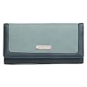 Fostelo Women's Faux Leather Three Fold Wallet (Grey) (Medium)