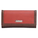 Fostelo Women's Faux Leather Three Fold Wallet (Red) (Medium)
