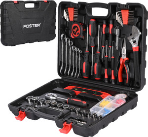 foster fht-908 electrician and plumber tool kit  130 pcs  screwdriver set heavy duty hand tool kit