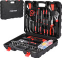 FOSTER FHT-908 Electrician and Plumber Tool Kit | 130 Pcs | Screwdriver Set Heavy Duty Hand Tool Kit