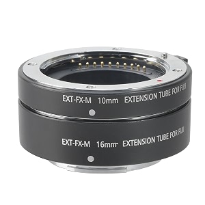 fotga electronic autofocus macro extension tube 10mm16mm set for fujifilm x mount x-pro1 x-pro2 x-pro3 x-h1 x-a2 x-a3 x