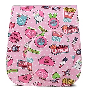 protective soft pu leather camera case bag compatible with fujifilm instax mini 11 instant film camera with shoulder strap queen