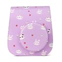 Protective Soft PU Leather Camera Case Bag Compatible with Fujifilm Instax Mini 11 Instant Film Camera with Shoulder Strap (Fruit Animal)