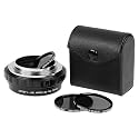Fotodiox DLX Stretch Adapter Compatible with Olympus OM Lens for L-Mount Alliance Cameras, Featuring Macro and ND Filter Capabilities