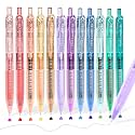 Four Candies 12 Pack 0.5mm Cute Quick-Dry Retractable Colored Gel Pens