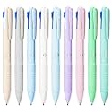 Four Candies Multicolor Pens, 4-in-1 Retractable Pens, 9 Count