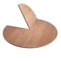 Four-fold Collapsible Round Tabletop Extension Panel, Replacement Tabletop, Legless Temporary Card Table, Suitable For Home, Backyard, And Dining Room Use(Walnut,Diameter 200cm/78.7in)