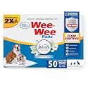 Four Paws Wee-Wee Odor Control with Febreze Freshness Pee Pads for Dogs &amp; Puppies, Leak-Proof Dog Housebreaking Potty Training Floor Protection, Spring Fresh Scent, 22" x 23", 50 Count