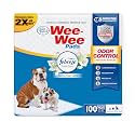 Four Paws Wee-Wee Odor Control with Febreze Freshness Pee Pads for Dogs & Puppies, Leak-Proof Dog Housebreaking Potty Training Floor Protection, Spring Fresh Scent, 22" x 23", 100 Count