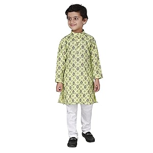 fourfolds ethnic wear kurta pyjama set for kids and boys_fe001
