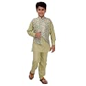 FOURFOLDS Ethnic Wear Kurta Pyjama with Waist