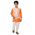 FOURFOLDS Ethnic Wear Kurta Pyjama with Waist