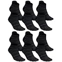 Fourluoo 3/6 Pairs Cotton Toe Socks for Women Men