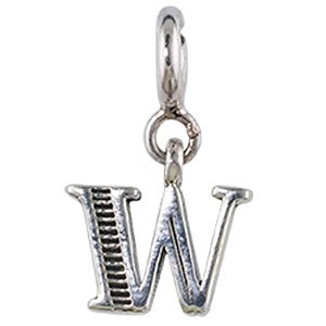 fourseven jewellery 925 sterling silver english alphabet letter charm pendant fits in bracelet and chain for men and women