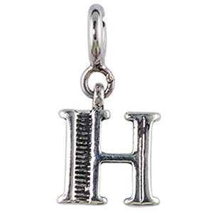 fourseven jewellery 925 sterling silver english alphabet letter charm pendant fits in bracelet and chain for men and women