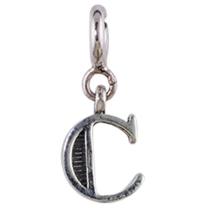 fourseven jewellery 925 sterling silver english alphabet letter charm pendant fits in bracelet and chain for men and women