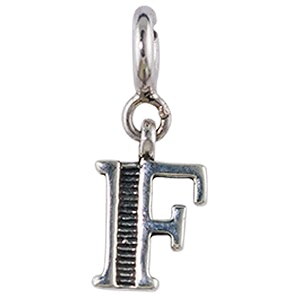 fourseven jewellery 925 sterling silver english alphabet letter charm pendant fits in bracelet and chain for men and women
