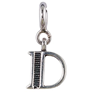 fourseven jewellery 925 sterling silver english alphabet letter charm pendant fits in bracelet and chain for men and women