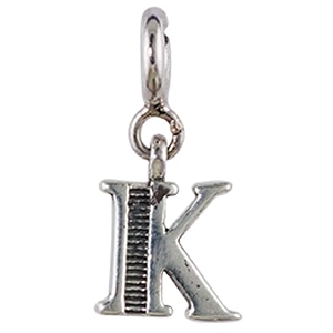 fourseven jewellery 925 sterling silver english alphabet letter charm pendant fits in bracelet and chain for men and women