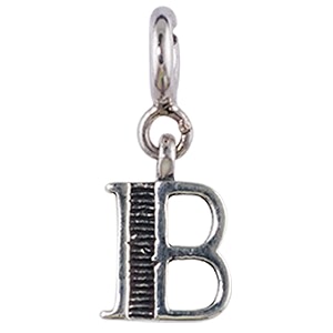 fourseven jewellery 925 sterling silver english alphabet letter charm pendant fits in bracelet and chain for men and women