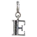 FOURSEVEN Jewellery 925 Sterling Silver English Alphabet Letter Charm Pendant, Fits in Bracelet and Chain for Men and Women