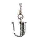 FOURSEVEN Jewellery 925 Sterling Silver English Alphabet Letter Charm Pendant, Fits in Bracelet and Chain for Men and Women