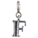 FOURSEVEN Jewellery 925 Sterling Silver English Alphabet Letter Charm Pendant, Fits in Bracelet and Chain for Men and Women