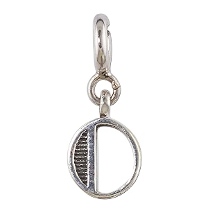 fourseven jewellery 925 sterling silver english alphabet letter charm pendant fits in bracelet and chain for men and women
