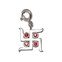 FOURSEVEN Jewellery 925 Sterling Silver Svasti Charm Pendant, Fits in Bracelets, Chains and Necklace (Jewellery Pendant as a Gift for Men, Women, Wife, Husband, Boyfriend & Girlfriend)