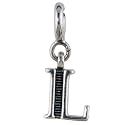 FOURSEVEN Jewellery 925 Sterling Silver English Alphabet Letter Charm Pendant, Fits in Bracelet and Chain for Men and Women