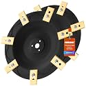 FourShow [Upgrade] 2Pcs Blade Discs + 14Pcs Blades Compatible with Mammotion LUBA 1 AWD and LUBA 2 AWD (up to Model Year 2024), Lawnmower Robot Blade Disc,Lawn Robot Turntable
