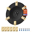 FourShow [Upgrade] Blade Discs + 6 Pieces Replacement Blades Compatible with Eufy E15 E18, TerraMow V600, V1000, S800 S1200,Robotic Lawn Mower Rotary Disc