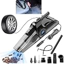 4 in 1 Air Pump for Car Tyre and Car Vacuum Cleaner - Multifunctional Car Air Pump with Tyre Inflator - Efficient Car Vacuum Cleaner and Air Pump Combo for Vehicle Maintenance