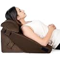 FOVERA Memory Foam Wedge Pillow | 2 Years Warranty | Adjustable Wedge Cushion with Head for Back Support for Bed, Acid Reflux, Snoring, GERD, Leg Elevation, Pregnancy (Aqua Green, 22x22x12 Inch)
