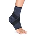FOVERA Ankle Binder for Ankle Injury Prevention and Protection, Helps in Pain Relief and Recovery, Breathable Nylon Material Super Elastic for Men &amp; Women (Size S, 1 Unit)