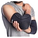 FOVERA Elbow Support Compression Sleeve for Tennis Elbow, Golfer's Elbow, Tendonitis Pain Relief | Ideal for Workout, Tennis, Volleyball, Cricket for Men &amp; Women (Size - M, 1 Pair)