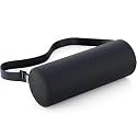 FOVERA Lumbar Support Roll for Back Pain Relief - Versatile Cushion for Office, Car, and Travel with Adjustable Strap, Provides Ideal Lumbar, Back Support & Posture Correction (Mesh Black, Regular)