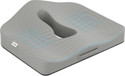 FOVERA Memory Foam Orthopedic Coccyx Plus Seat Cushion Back / Lumbar Support (Grey)