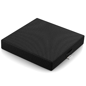 fovera memory foam seat cushion for chair - for office amp home chair - relieves coccyxtailbone amp lower back pain offers for comfortable sitting l - 18 x 165 inch mesh black