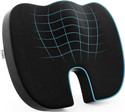 FOVERA Orthopedic Coccyx Seat Cushion - For Tailbone Pain Relief (For Below 80kg WT) Back / Lumbar Support (Black)