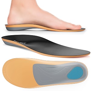 fovera orthotic low amp medium arch support insole - shoe inserts for flat feet pes planus fallen arches plantar fasciitis heel spurs amp pain - pu material with gel support xs women39s 5-65 uk