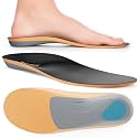 FOVERA Orthotic Low &amp; Medium Arch Support Insole - Shoe Inserts for Flat Feet (Pes planus), Fallen Arches, Plantar Fasciitis, Heel Spurs &amp; Pain - PU Material with Gel Support (XL, Men's 10-12 UK)